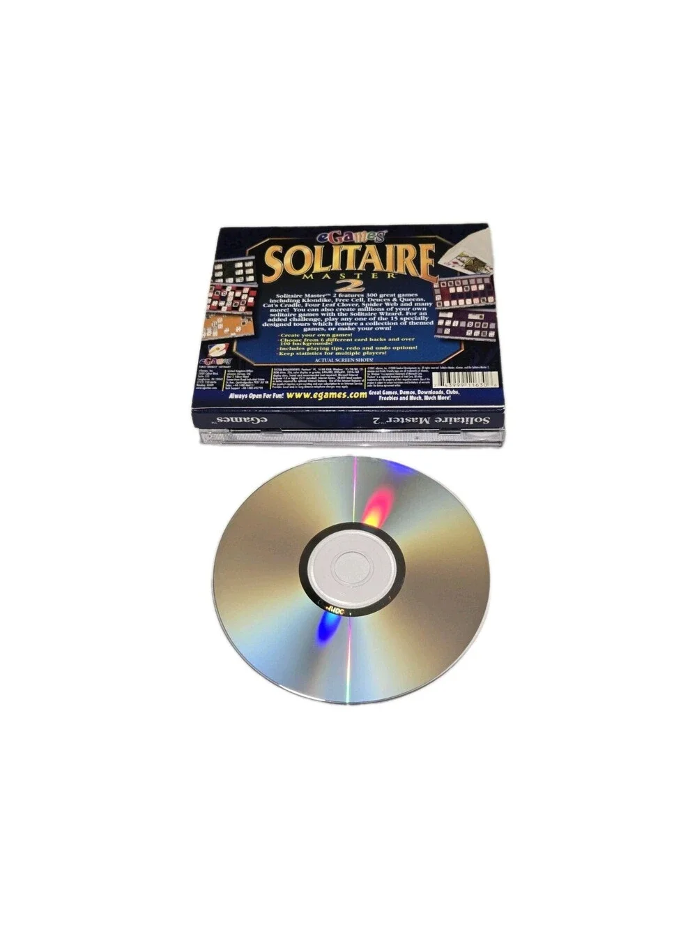 Lot Of 3 CD-ROM Games Colectors Edition, Poker Master, Solitaire Master EUC